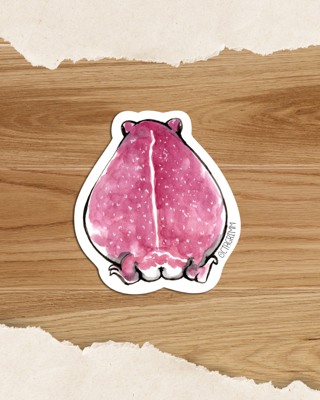 Froschsticker "Magentrud"