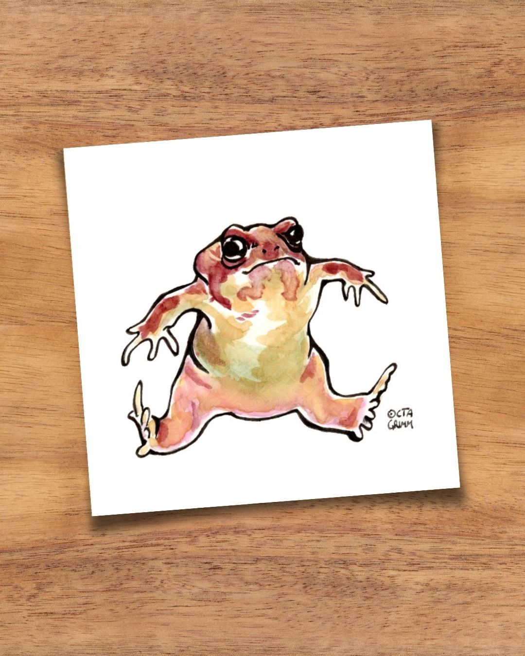 Froschkarte "Panikfried"