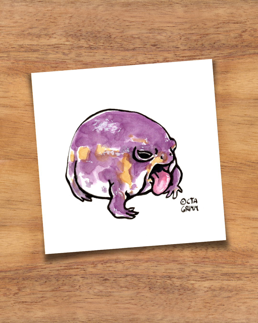 Froschkarte „Erna“