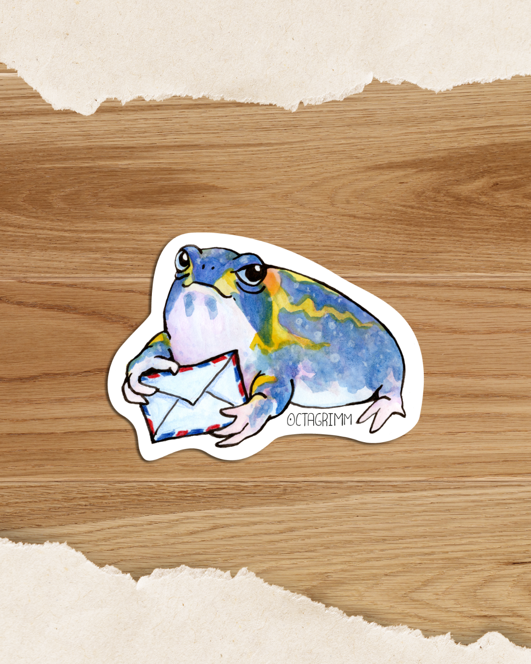 Froschsticker Postfrosch