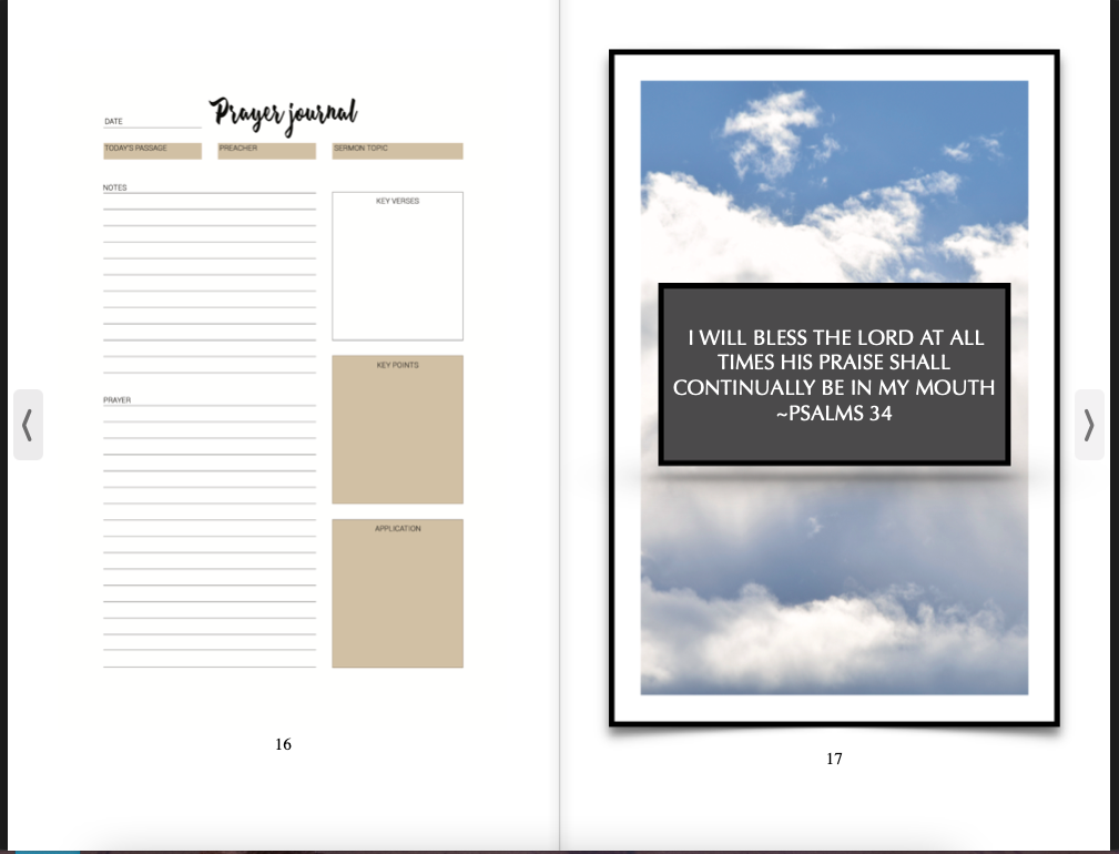Men's Prayer Journal