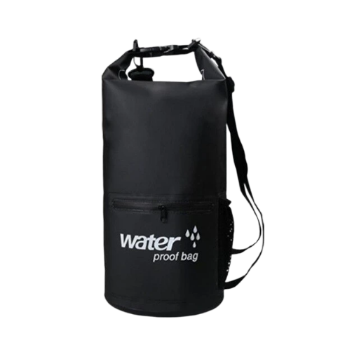 Leichte wasserdichte Bootstasche 20 L schwarz