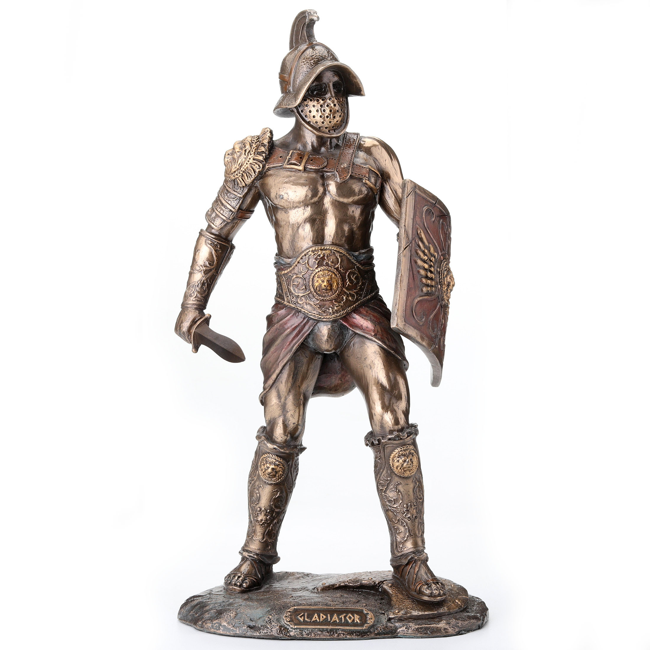 MURMILLO GLADIATOR SPARTACUS WIELDING SCUTUM AND GLADIUS