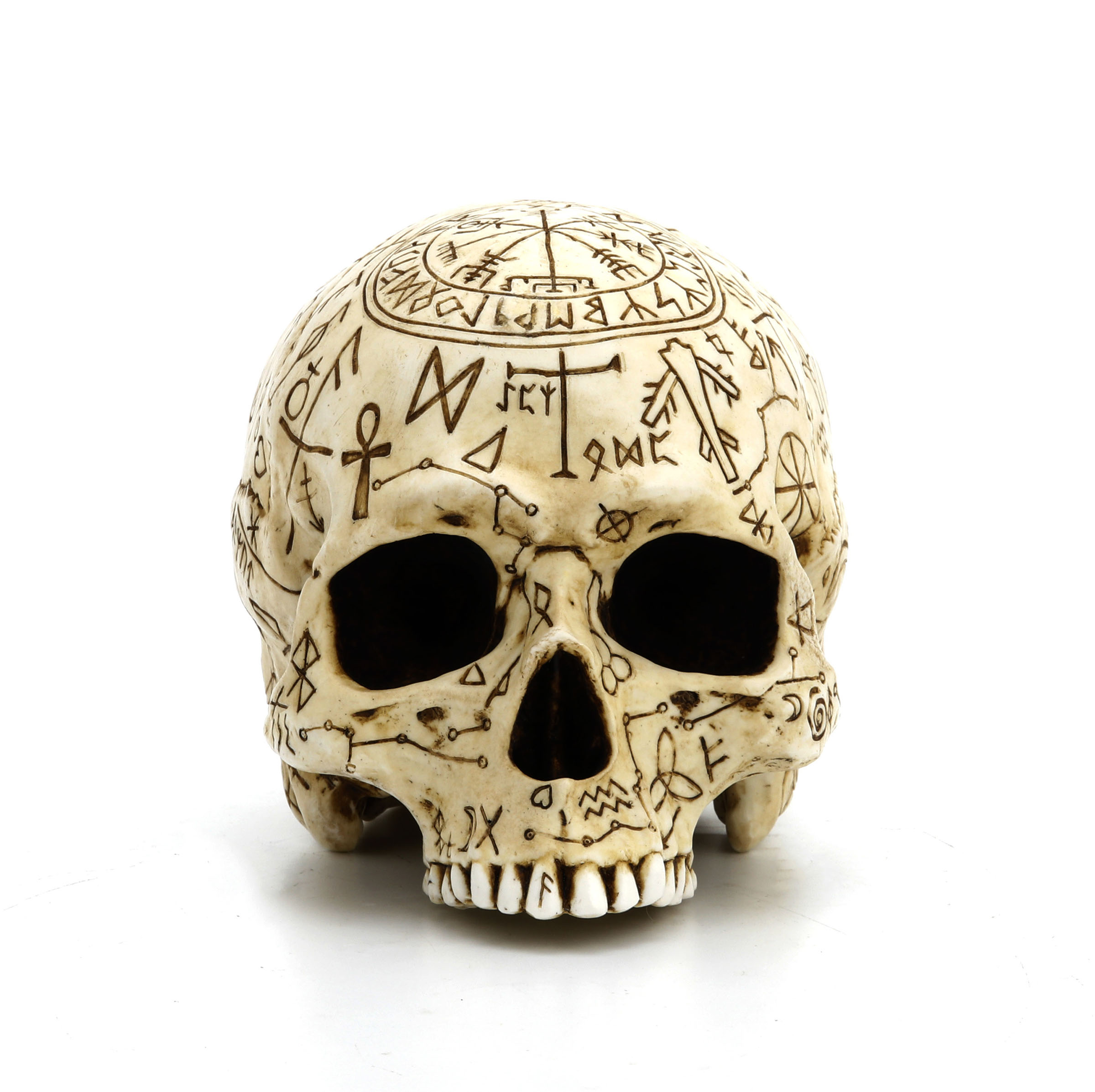 RITUAL SKULL OF MYSTIC SIGILS