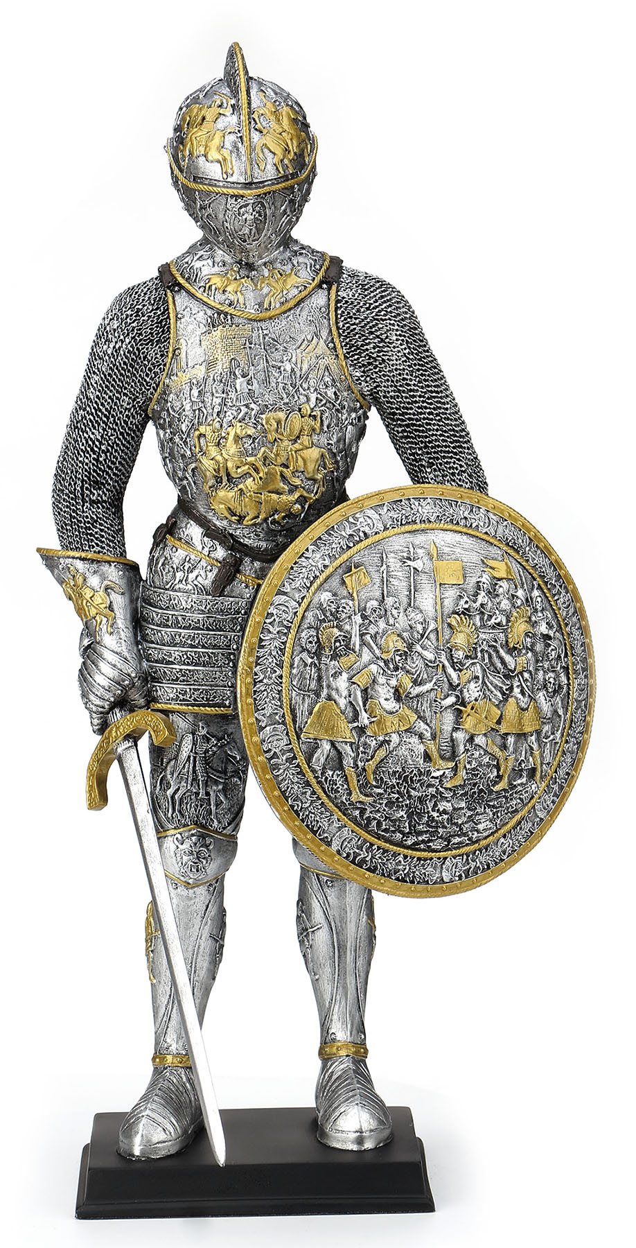 MEDIEVAL ARMOR - PARADE ARMORWITHS WORD AND SHIELD