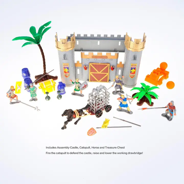 Medieval Castle Knight Action Figure Toy Army Playset