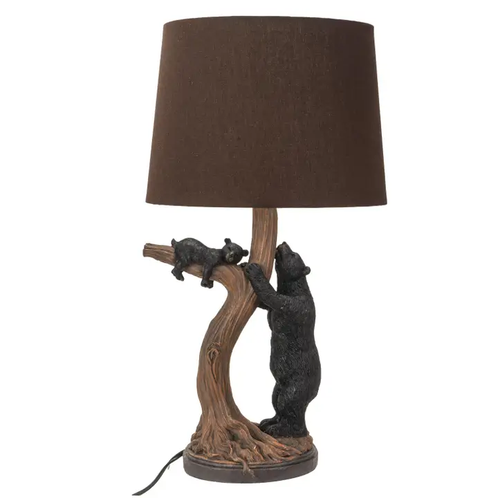 Cabin Black Bear Desk Lamp