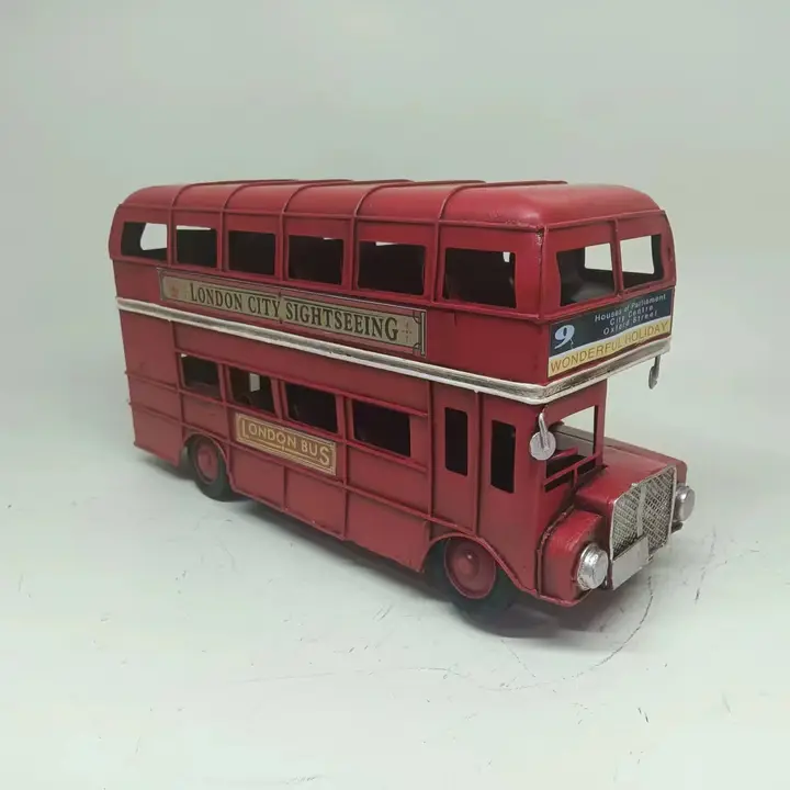 Double Decker Bus Metal Model