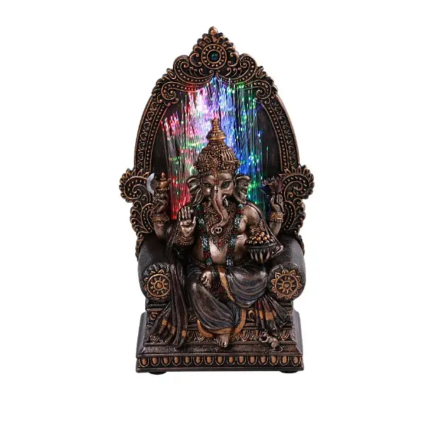 Seated Ganesha Fiber Optic