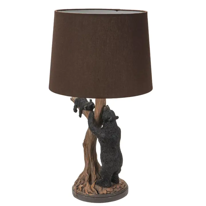 Cabin Black Bear Desk Lamp