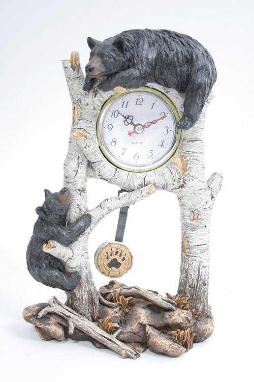 Bears & Birch Clock