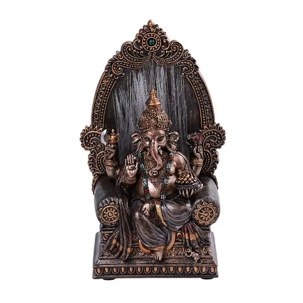 Seated Ganesha Fiber Optic