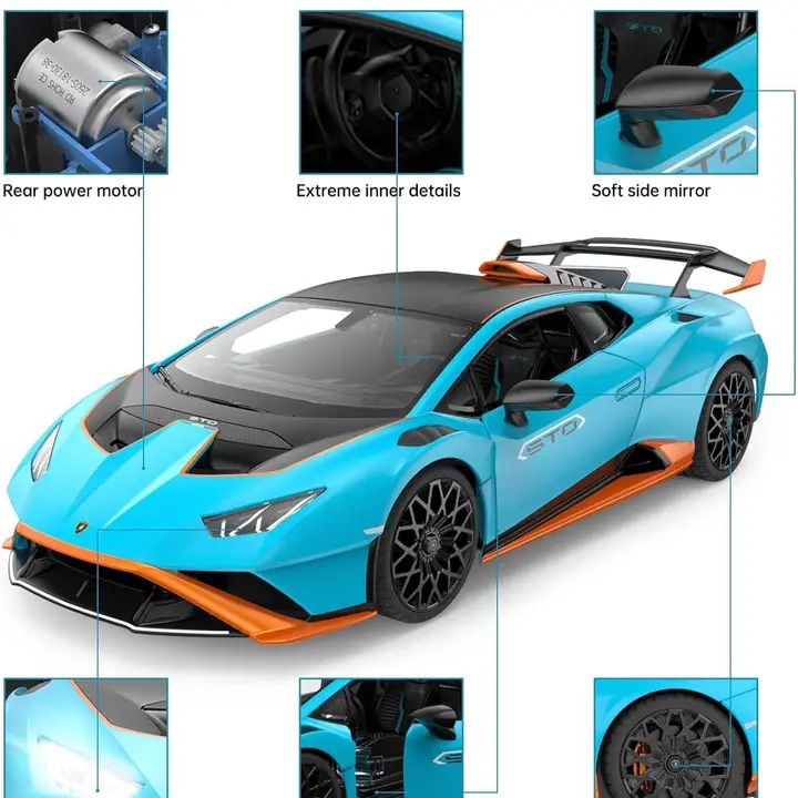 1:14 Lamborghini Huracan Sto Model 2.4Ghz Rc Car Blue