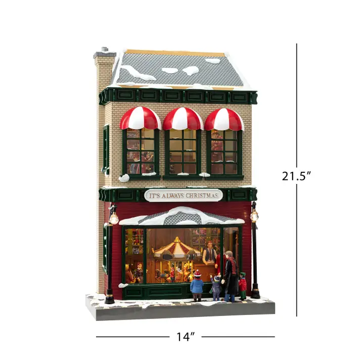 21.5" Animated & Musical Vintage Department Store