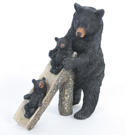 Bear & Cubs on Slide