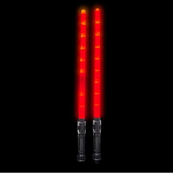 Super Bright Red Light-Up Double Saber For Kids