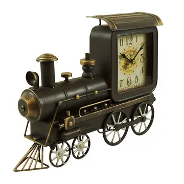 Vintage Train Table Clock