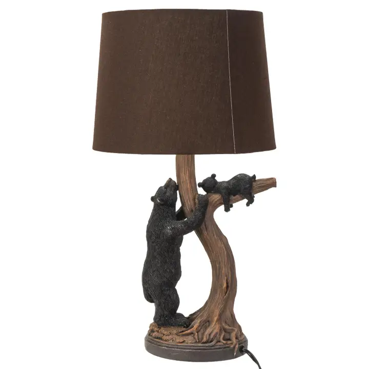 Cabin Black Bear Desk Lamp