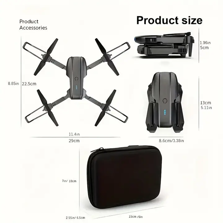 E99 Foldable Drone with Camera For Beginners