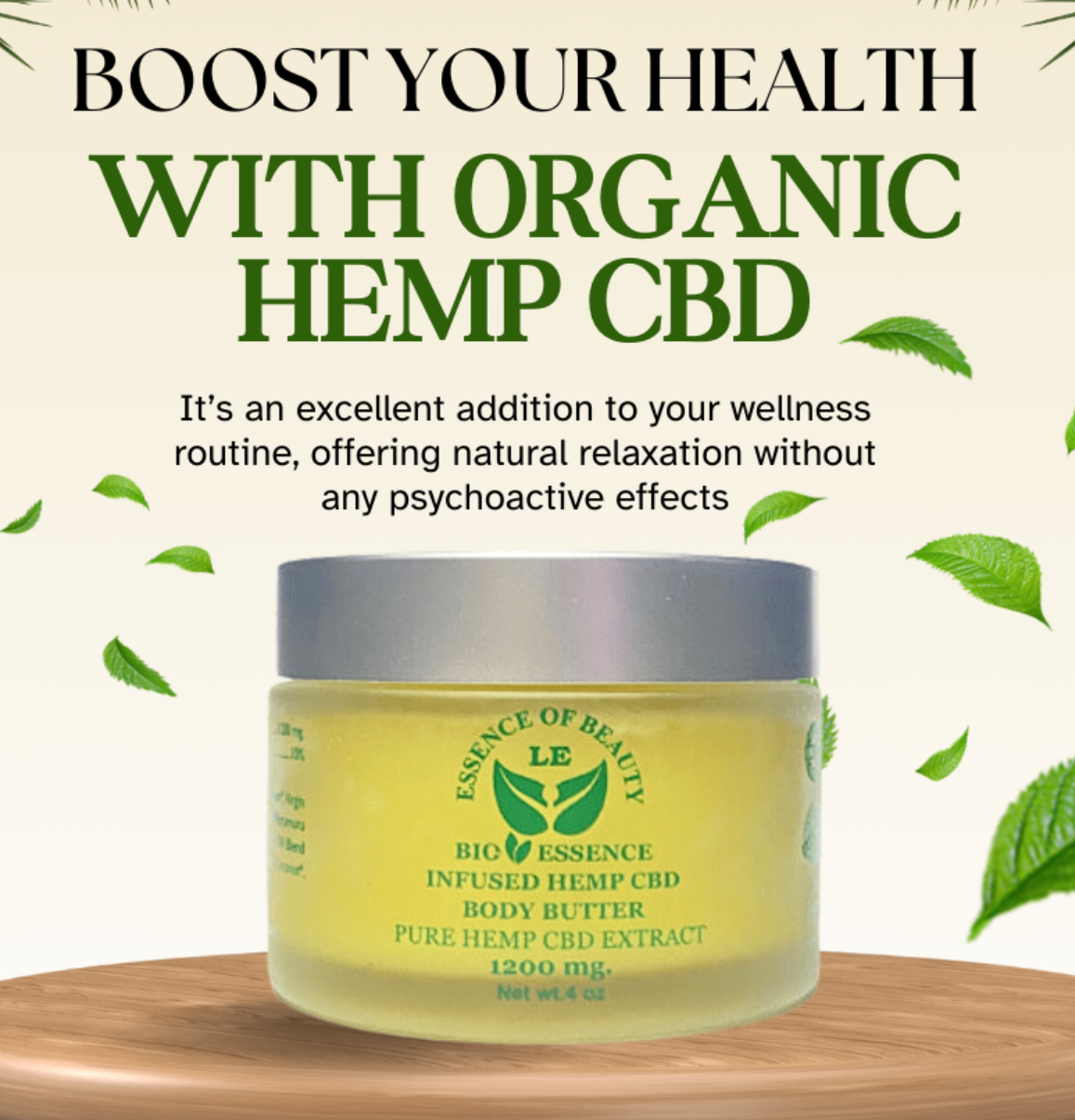 CBD Body Butter Infused Hemp