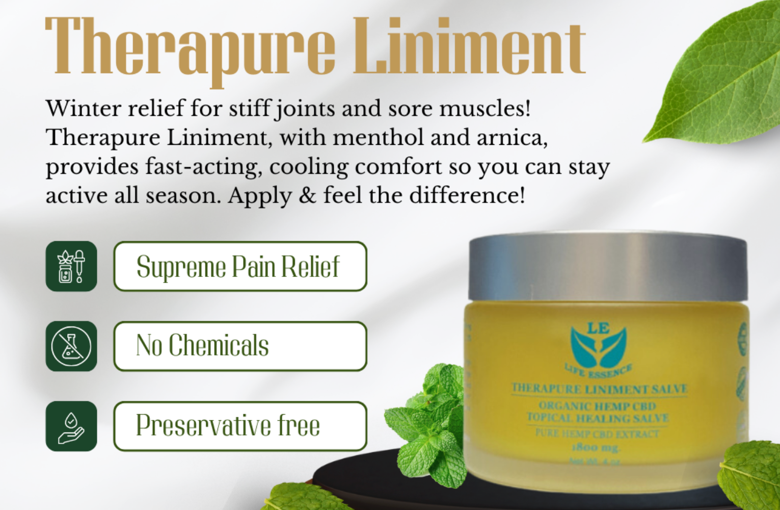 Organic Hemp CBD Topical Healing Salve CBD Pain Relief