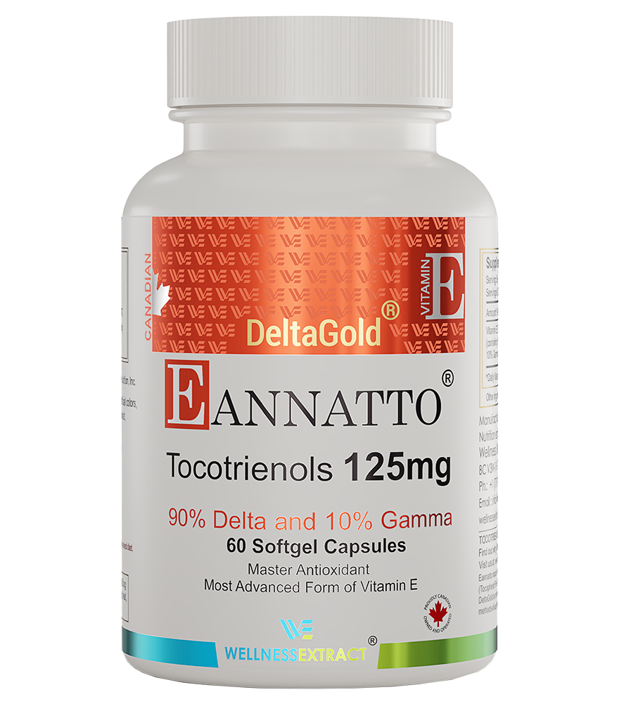 Eannatto® DeltaGold™ Tocotrienols Vitamin E Supplement - 125mg