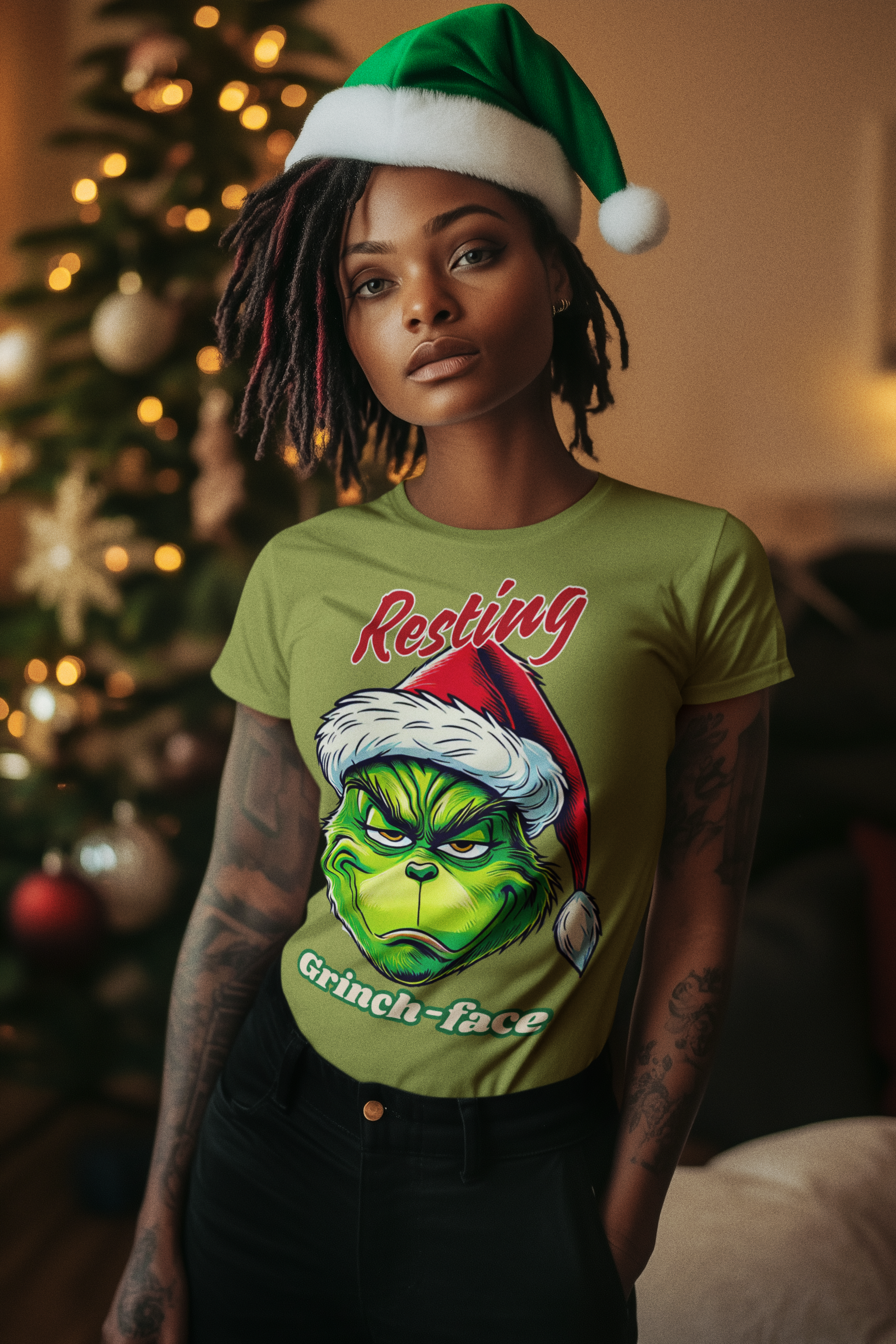 Resting Grinch-Face T-Shirt