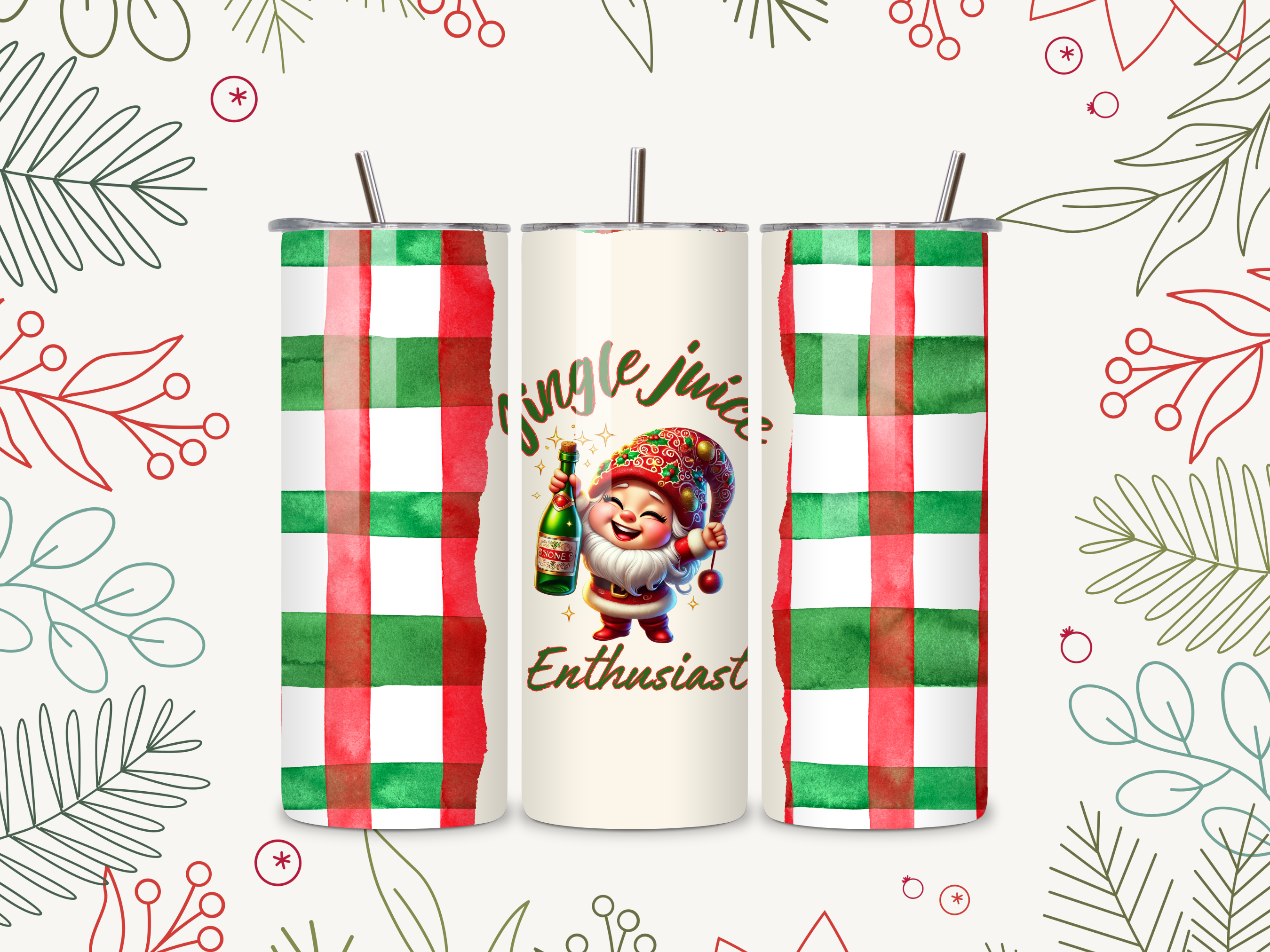 Christmas Gnome Tumbler