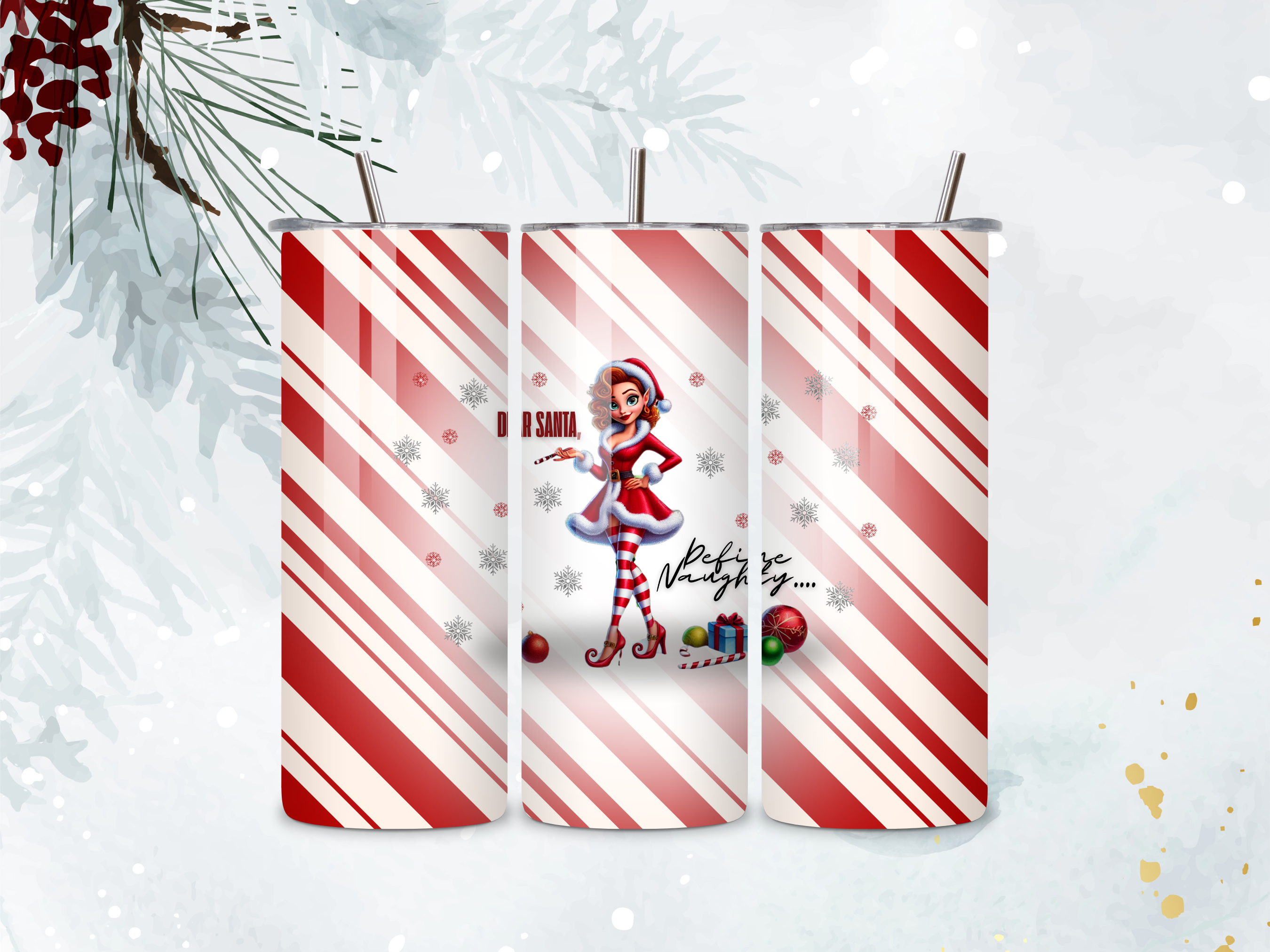 Christmas Themed Tumbler