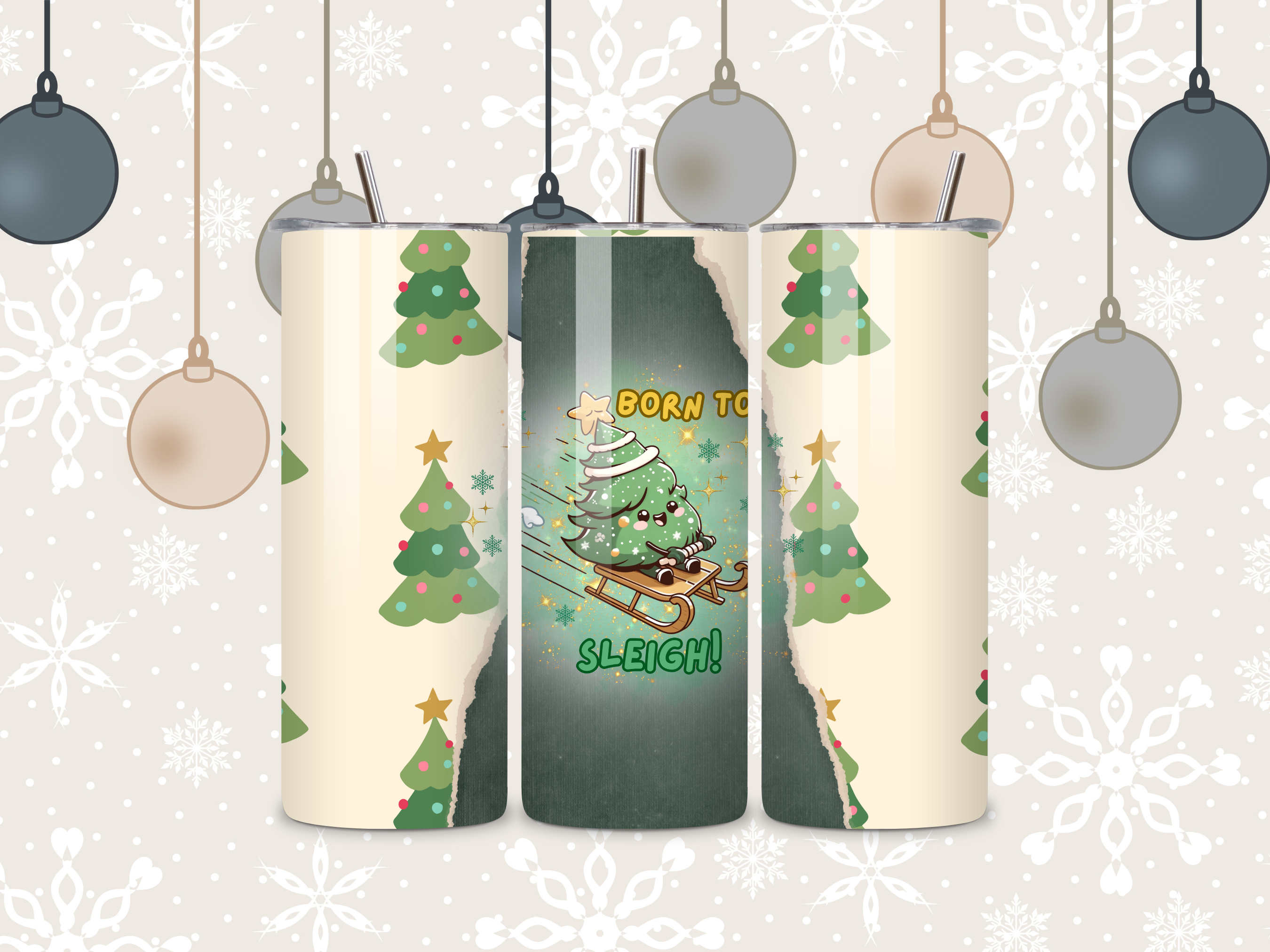 Christmas Themed Tumbler