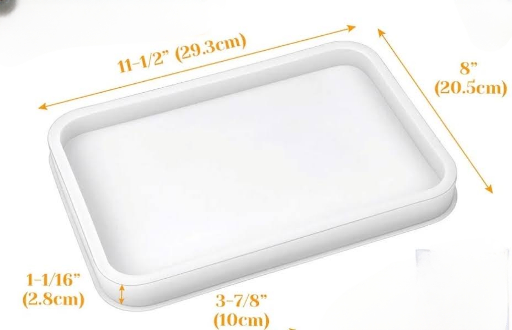 Resin Flower Monogram Resin Tray with lights