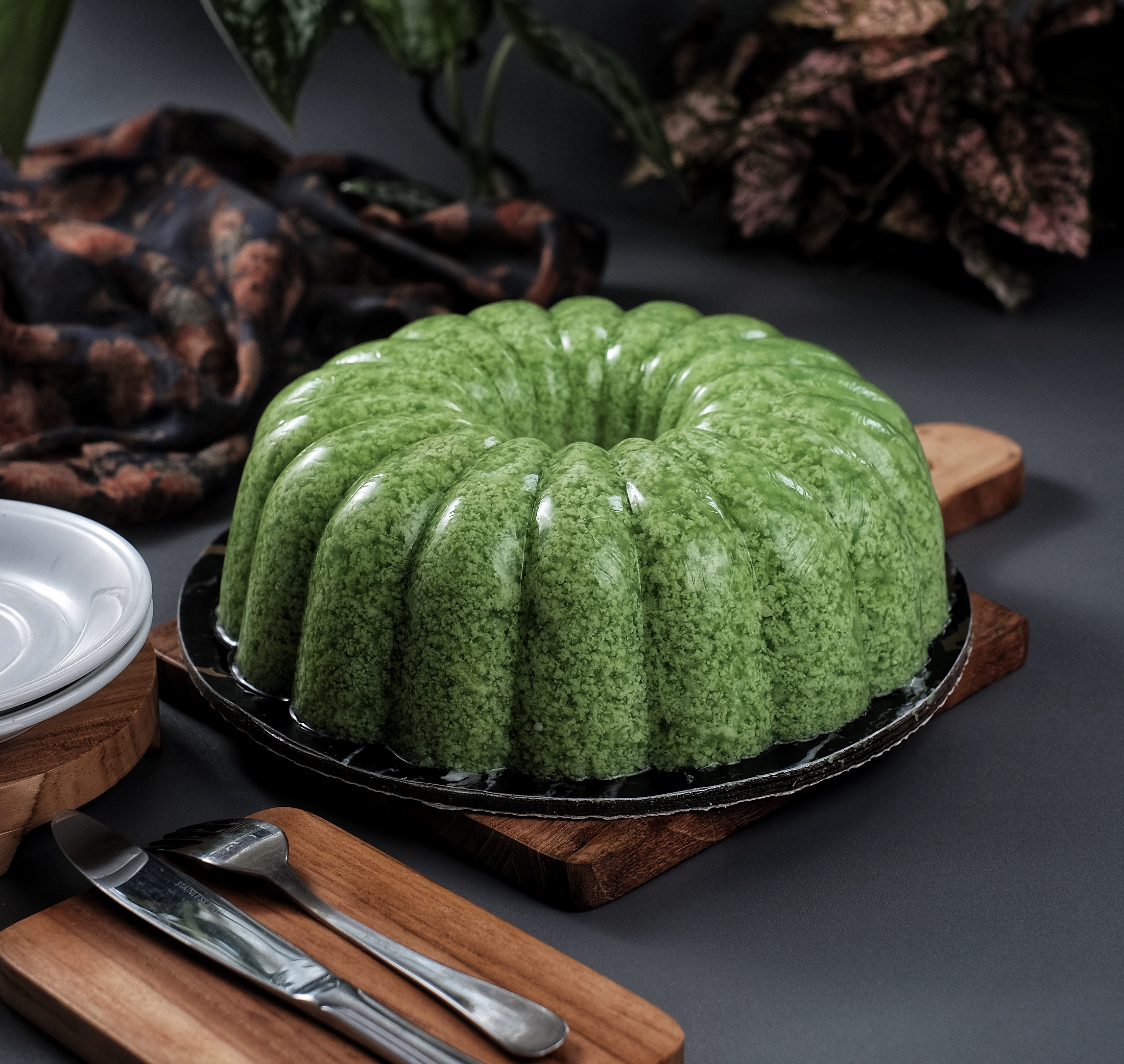 Coconut Moss Pudding