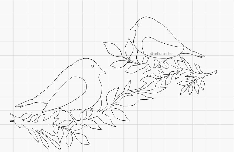 Molde Grátis de Passarinhos para Artesanato - Desenho para Luminária em Pote de Vidro + Vídeo Tutorial!