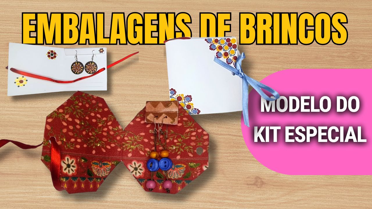 Kit Premium de Moldes para Brincos: 12 Modelos Exclusivos + Guia de Cores, Dedicatórias e Vídeo Tutorial Exclusivo
