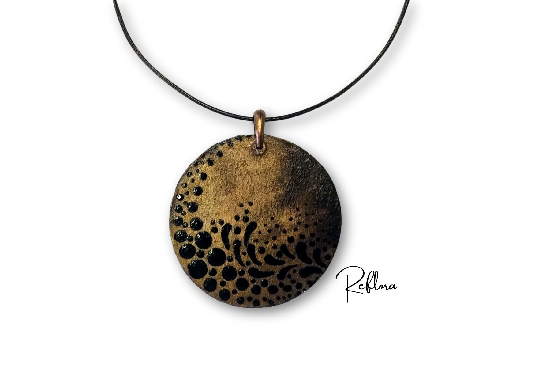 Colar Boho Artesanal em MDF com Filtro de Café✨