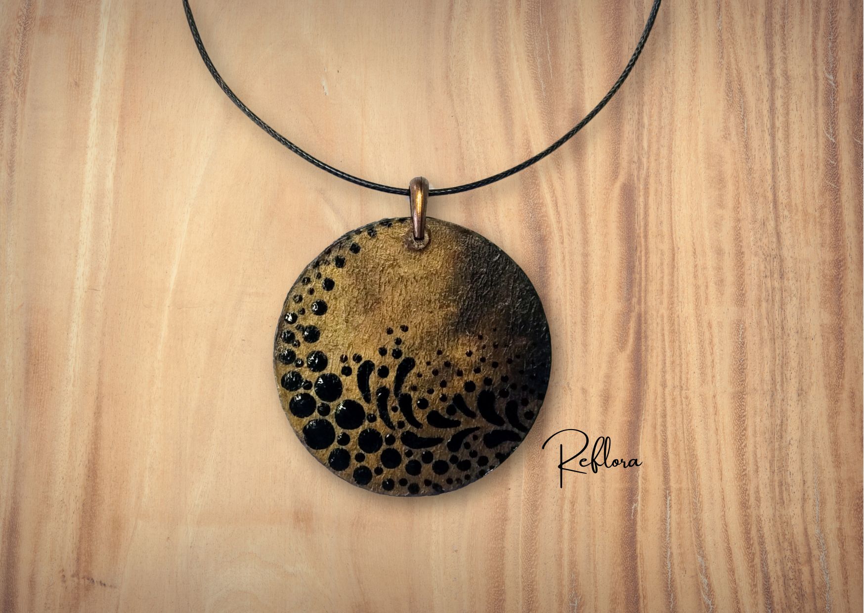 Colar Boho Artesanal em MDF com Filtro de Café✨