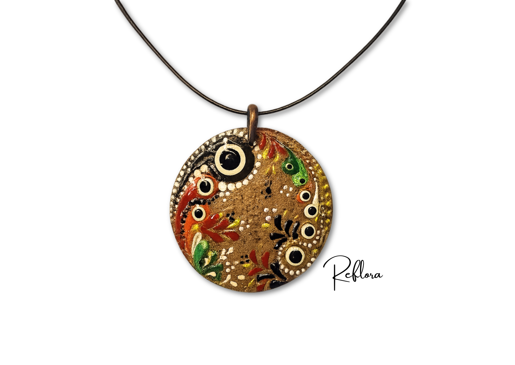 Colar Boho Artesanal em MDF com Filtro de Café✨