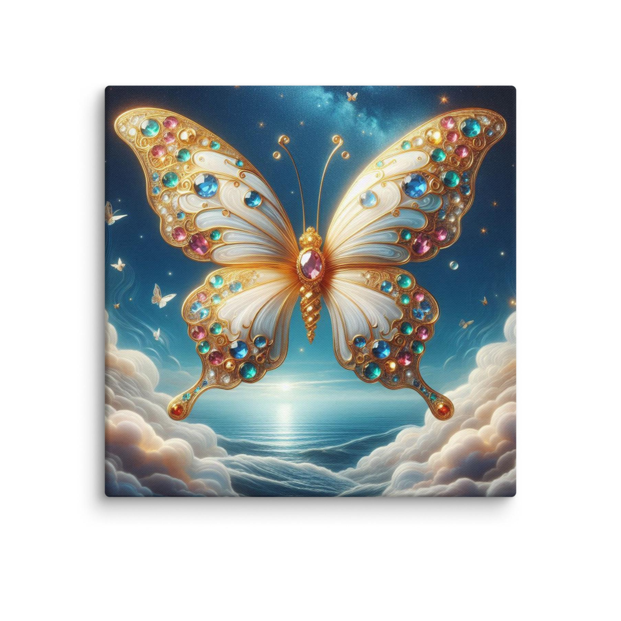Butterfly on Canvas -016 - 14 x 14 in.