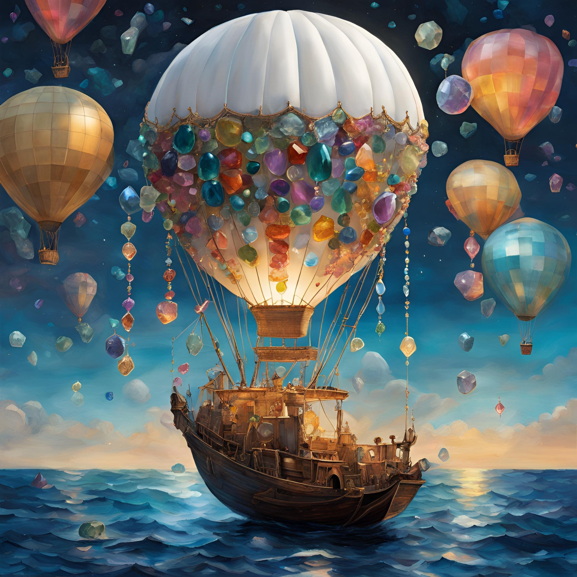Gemstone Hot Air Balloon Ship