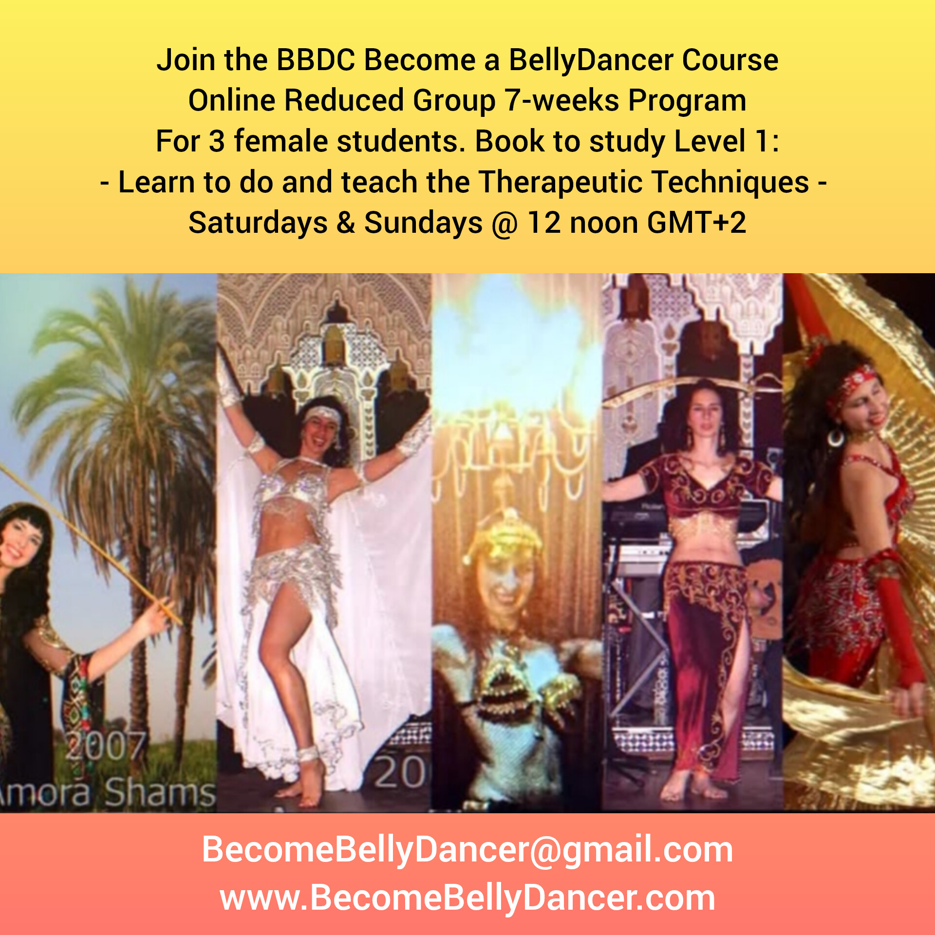 BBDC-L1-5W - Become a BellyDancer Course Level 1