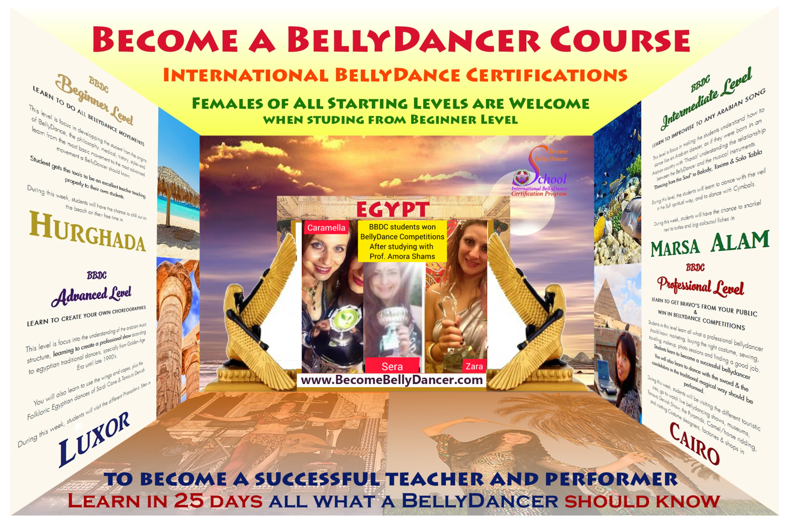 Book your BBDC Become a BellyDancer Course to study face to face