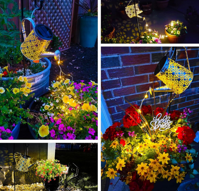 Solar Watering Can Lights, Large Hanging Solar Lantern Waterproof Outdoor Garden Decor for Yard Porch Landscape Patio Gardening Housewarming Gifts for Mom Women Grandma Birthday