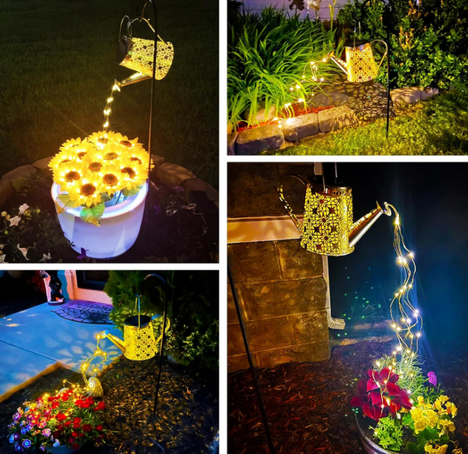 Solar Watering Can Lights, Large Hanging Solar Lantern Waterproof Outdoor Garden Decor for Yard Porch Landscape Patio Gardening Housewarming Gifts for Mom Women Grandma Birthday