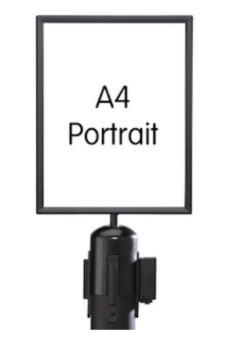 BARRIER SIGN HOLDER UKURAN A4