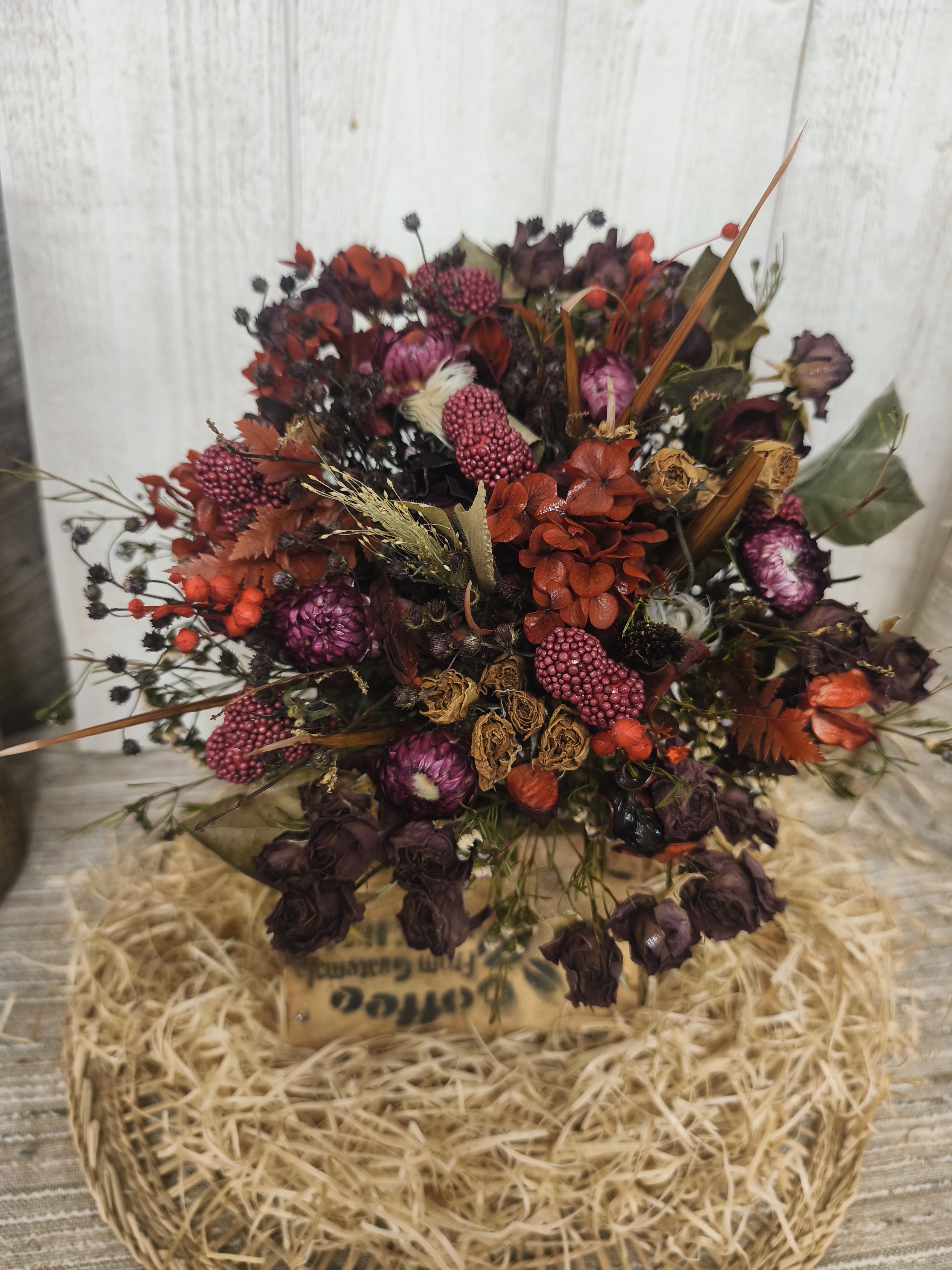 Bouquet de fleurs séchées "Éclat d’Automne"