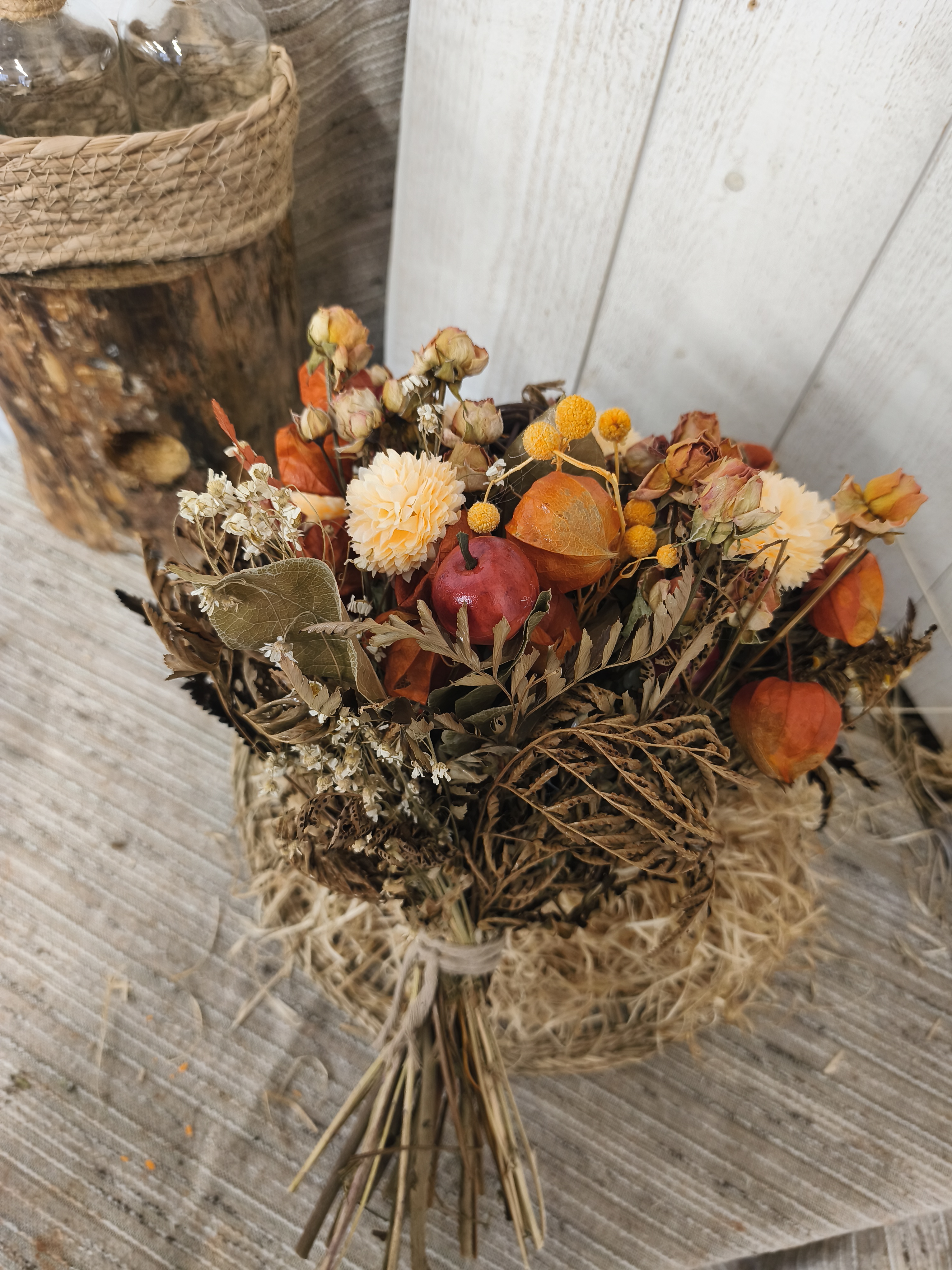 Bouquet de fleurs séchées "Forêt d’Automne"