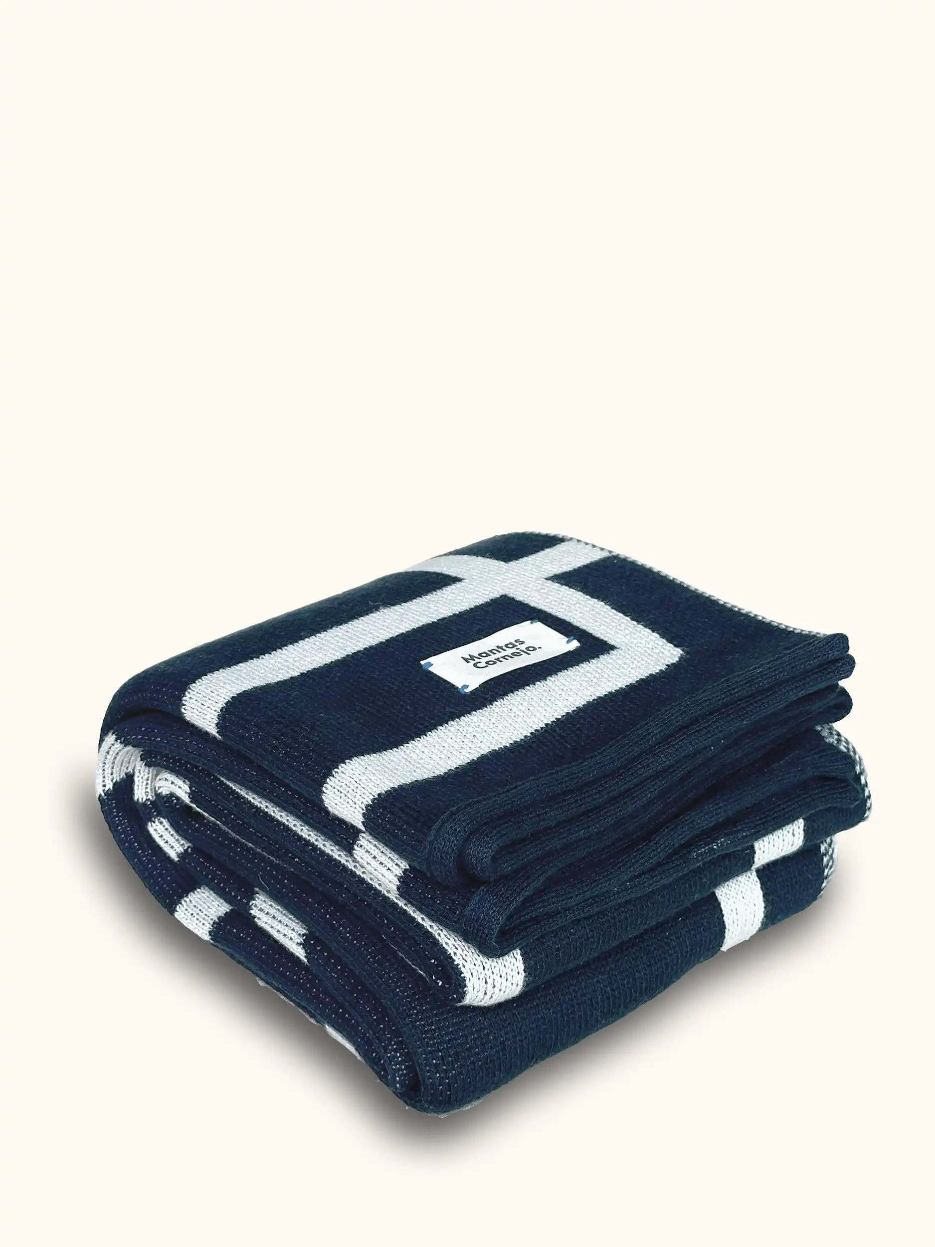BRUTALISM THROW BLANKET MARINE