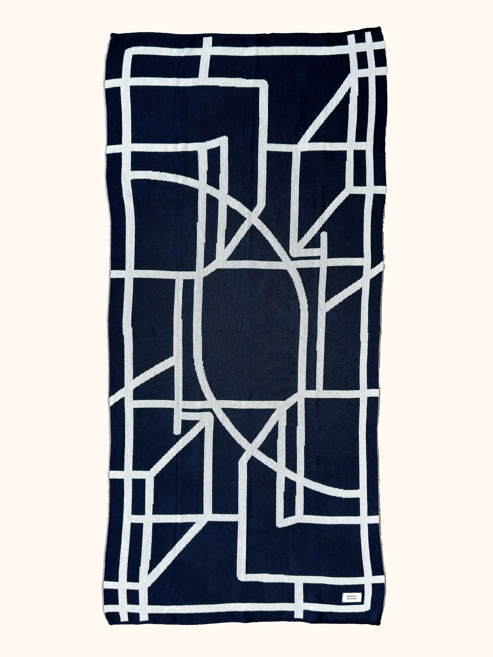 BRUTALISM THROW BLANKET MARINE