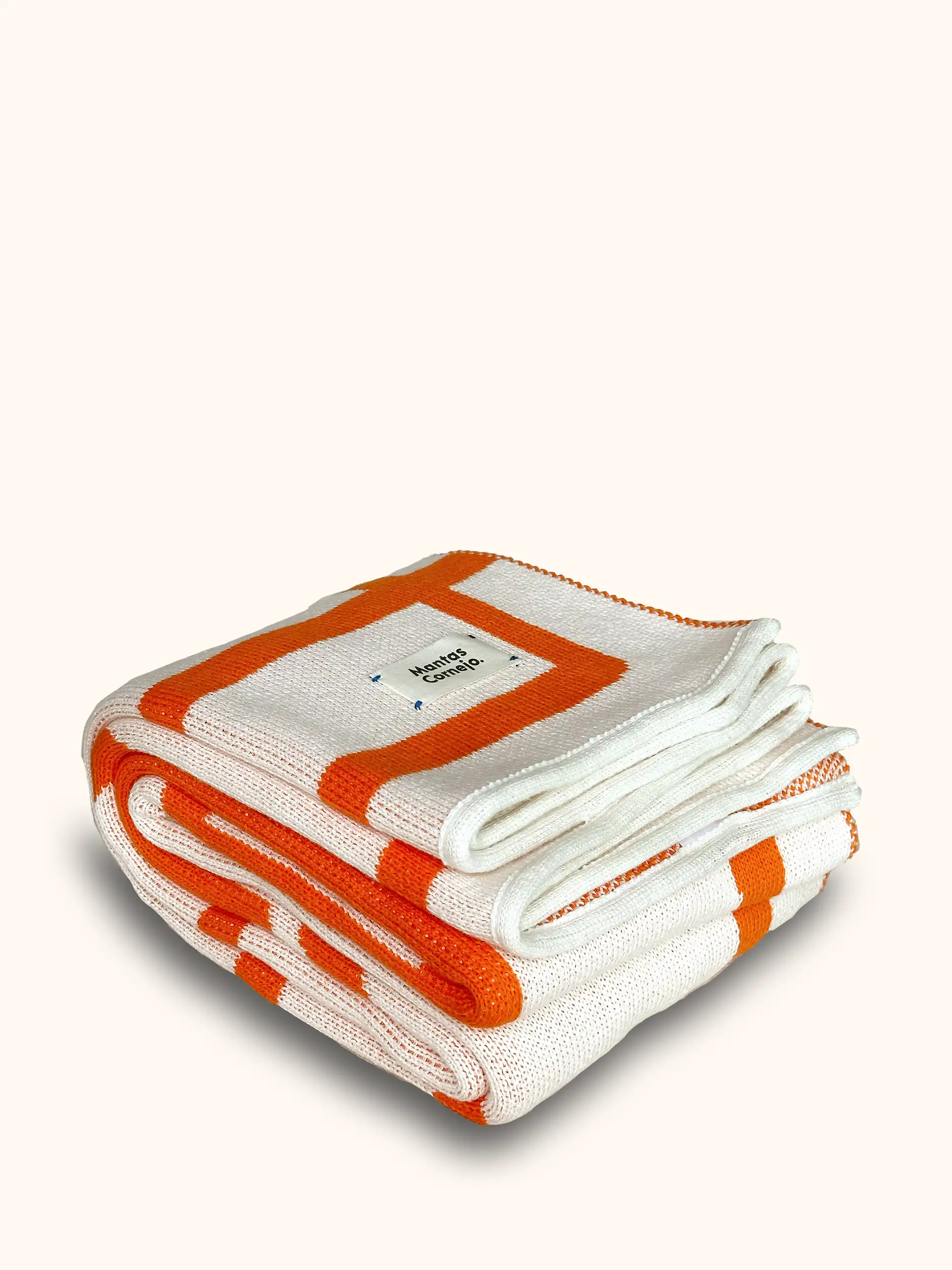 BRUTALISM THROW BLANKET ORANGE