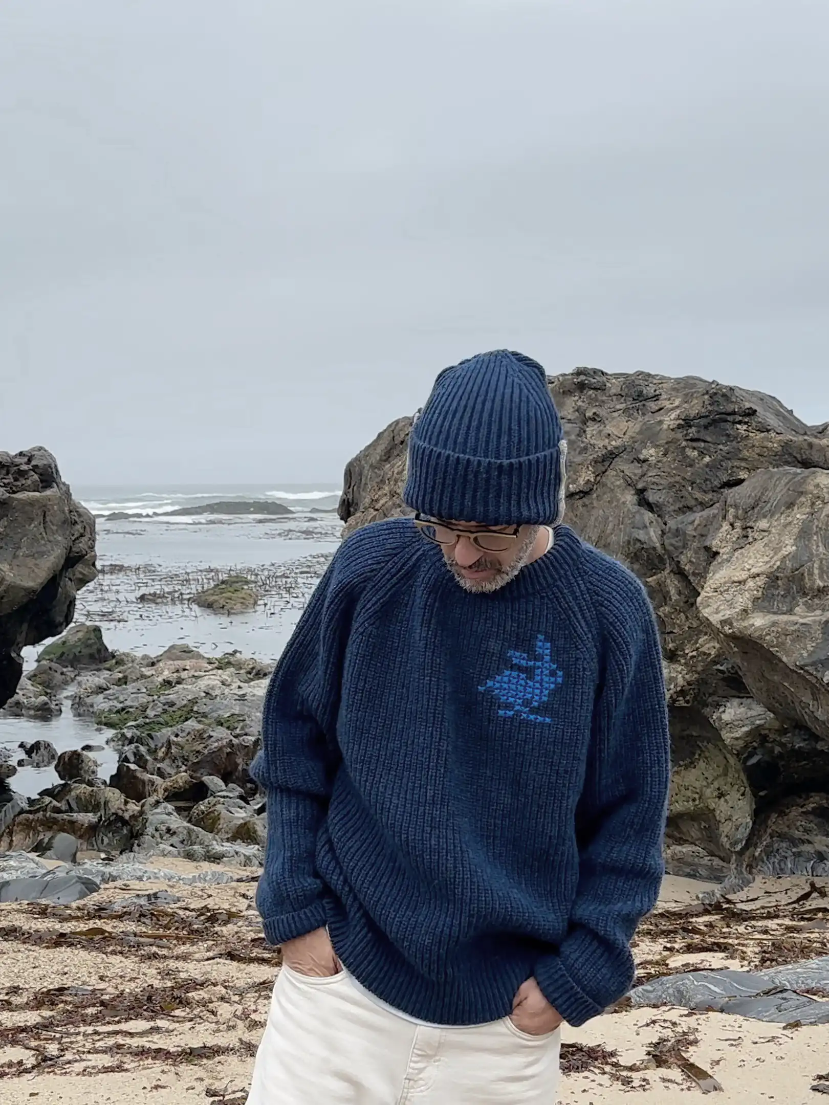 MERINO WOOL BEANIE OCEAN